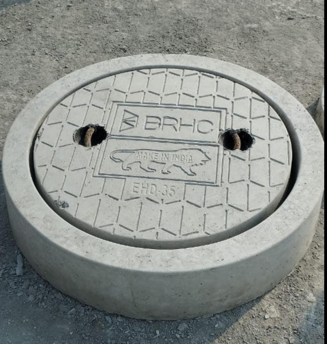 Precast Concrete Manhole Covers with frame